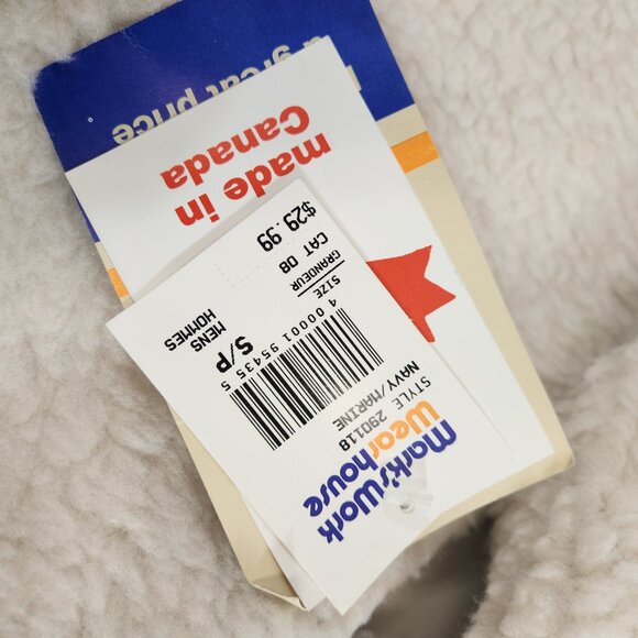Vintage Marks Work Wearhouse Puffer Sherpa Vest Mens Small NWT - Picture 9 of 10